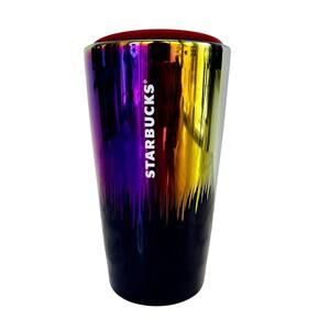 Starbucks 2020 Ceramic Iridescent Aurora Laser Rainbow Metallic 20oz Double Wall